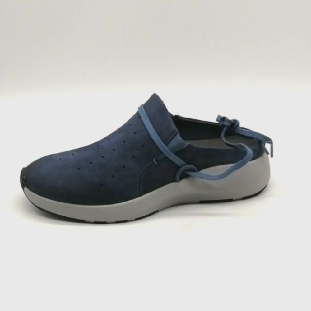 OTBT Womens Marriet Wedge Heel Slide Sandal Mule Cushioned New Blue Sz 7 M NEW